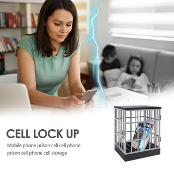 Мобилен телефон затвор клетка затвор заключване безопасно смартфон домашна маса офис притурка съхранение