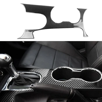 1 парче интериорен център предавка превключване панел въглеродни влакна за Ford Mustang 2015-2021