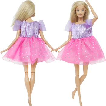 Мода кукла рокля за кукла Барби принцеса парти пола сладък мини рокля дневно облекло момиче дрехи деца Playhouse играчки аксесоари