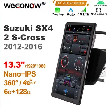 1920*1080 13.3'' Ownice Android10.0 Автомобилна мултимедия за Suzuki SX4 2 S-Cross 2012-2016 Auto Radio Audio 4G LTE 360 Оптичен No DVD