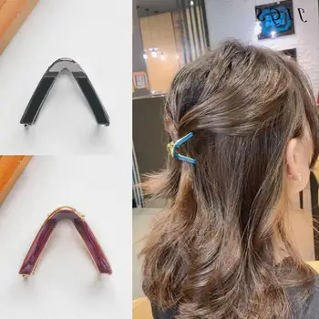 Headwear Hair Pin V Shaped Hair Decoration Alloy Girls V Shaped HairClips for Birthday Gift Hair Accessories