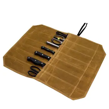 Travel-приятелски Кътър чанта водоустойчив платно преносим Кътър ролка чанта тежкотоварни открит къмпинг пикник готвач ножица съхранение