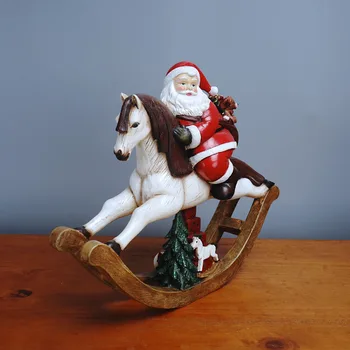 Nordic Коледна украса Дядо Коледа Снежен човек Бисквити Влак Коледен подарък Начало Коледни прозорци декорации Смола занаяти