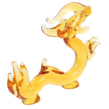 Fengshui кристал дракон фигурка 2024 китайска Нова година дракон фигура стъкло късмет животно статуя