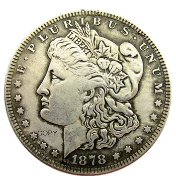 MA03 САЩ Морган долар 1878 Магически трикове Затвори Магия Ментализъм Трик Подпори Появяване/изчезване Сребърна монета