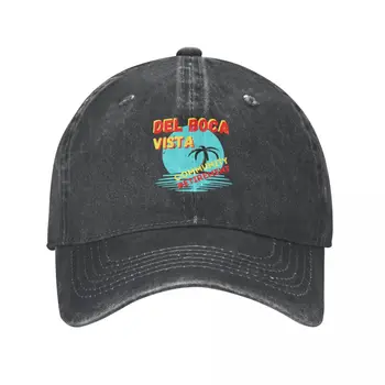 Del Boca Vista Избледняла класическа тениска Каубойска шапка UV защита слънчева шапка Слънцезащитни шапки за шофьори на камиони Шапка женска Мъжка