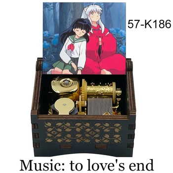 До края на любовта Привързаности, докосващи се във времето Музикална кутия InuYasha златно музикално движение Механизъм Wind Up съпруга приятелка подарък