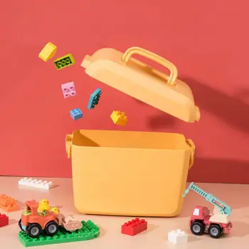  кутия за носене 5L кутия за съхранение Голям капацитет Удобен лек детски организатор за съхранение на играчки Домашни консумативи