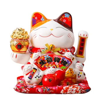 2023 Лъки котка декорация касичка Lucky Cat радио вълна съкровище магазин подарък Китай късмет Декорация на дома занаятчийски подарък