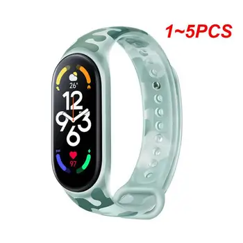 1~5PCS каишка Mi Band 7 Нова флуоресцентна силиконова официална гривна за маншет Camoufla за Miband 7 Watchband