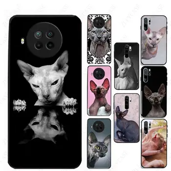 черен Сфинкс котка телефон капак за Xiaomi Redmi 12C Note12S 11t 10S 12pro mi11lite mi12s 12x 13pro 13ultra 12tpro pocox5pro случаи