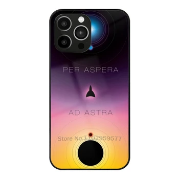 Per Aspera Ad Astra Стъклен калъф за Iphone 14 13 Pro 11 12 7 8 Plus Xr X Xs Max 6S 5S Закалено телефонно покритие Мотивационно