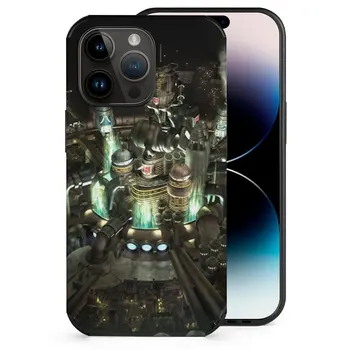 Final Fantasy Vii-централен калъф за телефон за Iphone 11 12 13 14 Pro Max 12 13 14 Mini 7 8 Plus Xr Калъф за кожа от влакна Final Fantasy Vii