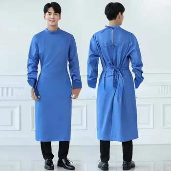 Измиване на ръцете Изолационна рокля Blue Hospital Doctor Uniform High Temperature Resistant Surgical Gown Medical Care Операционна зала