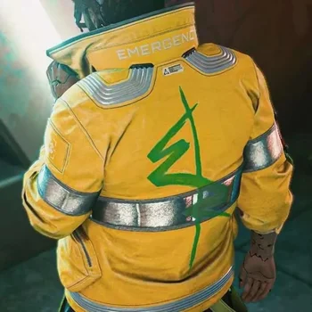 Аниме Cyberpunk Edgerunners Светещо палто косплей костюм Дейвид Мартинес Унисекс яке за възрастни Унисекс Палто Ежедневно яке