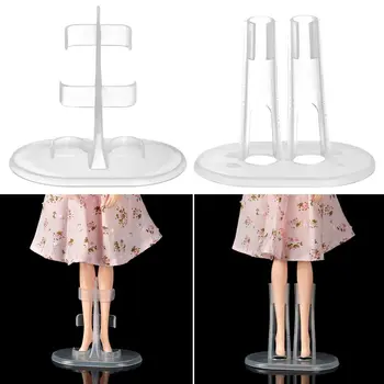5Pcs/set Държачи за крака за поддръжка на кукли Прозрачен пластмасов държач за стойка за кукли Аксесоари за детски играчки