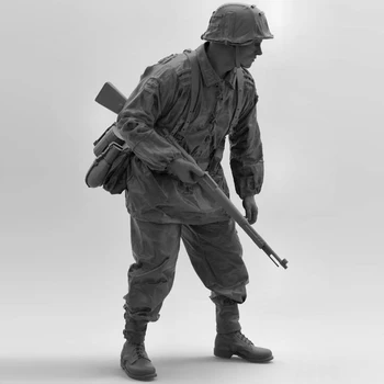 1/16 Смола Модел фигура GK войник, войник от Втората световна война, военни теми от Втората световна война, Несглобен и небоядисан комплект