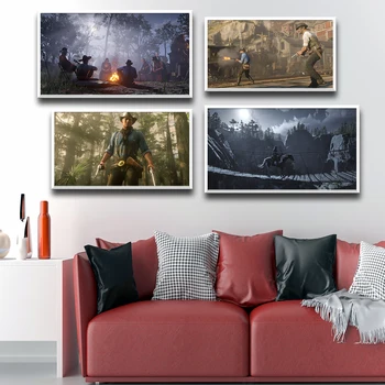 Модерен доминиращ човек Модерен Hd отпечатан пейзаж плакат видео игра стена снимки печат за геймър стая декорация