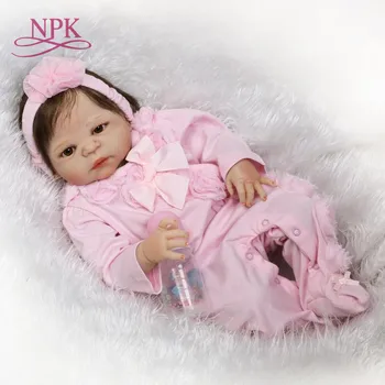 NPK преродена кукла с меко истинско нежно докосване красиви ръчно изработени дрехи добър подарък за деца на рожден ден