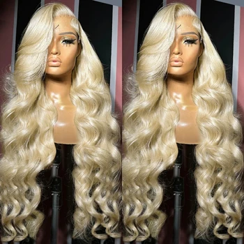 Wigirl Body Wave 613 Мед блондинка 13x4 13x6 дантела фронтална човешка коса перуки 30 32 инча 250% Remy 5x5 дантела затваряне перука за жени