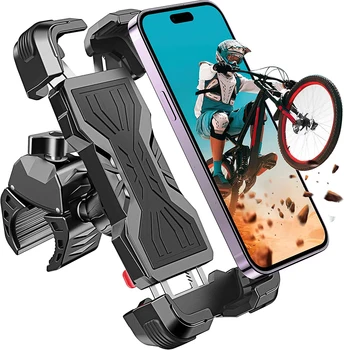 2023 Нов държач за телефон за велосипеди Държач за мобилен мобилен телефон Мотоциклет Suporte Celular за iPhone Samsung Xiaomi Gsm Houder Fiets