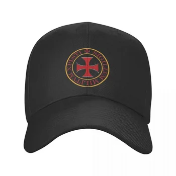 Рицари тамплиери бейзболна шапка Възрастен Христос Християнски кръстоносни походи Регулируема татко шапка за мъже жени спортни шапки
