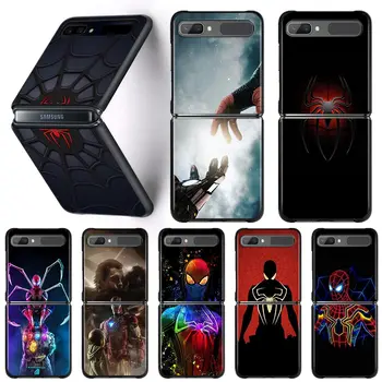 Marvel Cool Hero Spider Man и Deadpool случай за Samsung Galaxy Z Flip 4 3 Z Flip 3 5G телефон капак ZF3 zflip 3 твърд компютър Funda