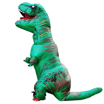 Възрастни деца динозавър надуваеми костюми T-Rex аниме костюм парти косплей карнавал Хелоуин костюм за мъж жена