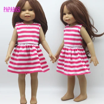 1PCS Бяла розова кукла модна рокля за 18 инча Кукли Момиче кукла Дрехи като за 43 см бебешки кукли играчка