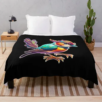 Холографско врабче хвърля одеяло диван юрган смешно подарък разтегателен диван cosplay аниме декоративно одеяло