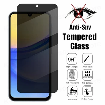 Anti шпионско стъкло за Samsung Galaxy A25 A15 A05s A54 A04 A24 A13 A22 A23 A32 A33 Протектор за екран A53 A73 Закалено стъкло за поверителност
