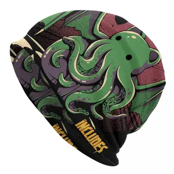 A Wild Cthulhu Beanie Cap Унисекс Зимен топъл капак Femme плетене шапки Monster Kaiju Lovecraft филм Skullies Beanies Caps