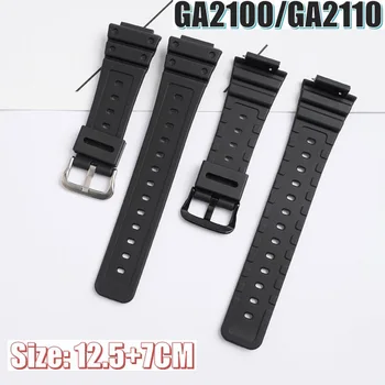 Маншет за Caiso GA2100/GA2110 гривна Watch Band каишка замяна Watchband смола китката GA-2100 GA-2110 часовници колан