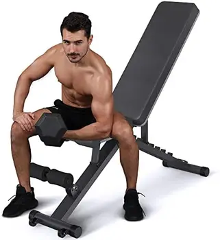 10-7-4-3 Тегло пейка регулируема упражнение | 800 LB тежък наклон спад пейка преса за дома фитнес по-стабилна и поза регулиране