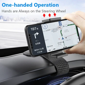 Автомобилно табло за монтиране Държач за телефон Стойка Клип Универсален мобилен телефон GPS поддръжка Clip Bracket Въртящ се за