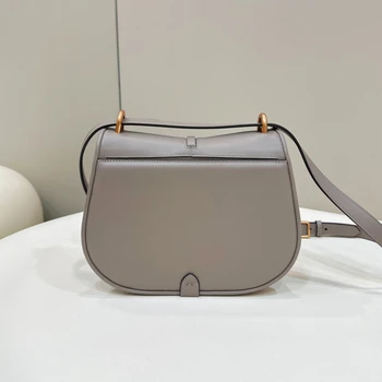 Дамска чанта Луксозен дизайнер Дизайн на мида Чанта за рамо Ретро стил Чанта за седло Кожена чанта за кръстосано тяло Стилна елегантна чанта