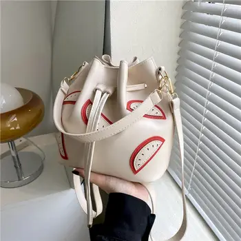 Foufurieux шнур Кофа чанта марки Дамски чанти бонбони цвят рамо Crossbody чанта дизайнерски чанти жени 2023 Tote