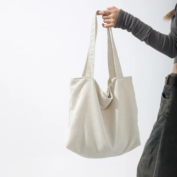 Жените кадифена пазарска чанта зимна чанта за рамо голяма рамо плътен цвят скитник чанта