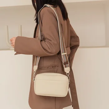 Твърди класически портмонета и чанти жени широк плат каишка Crossbody чанта дами луксозен ежедневна употреба цип рамо чанти